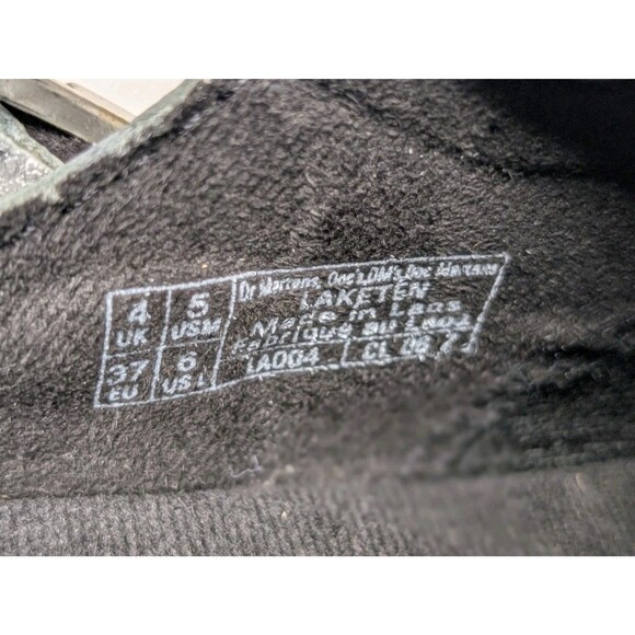 NWOB Dr Marten Laketen Womens 5 Silver Metallic Leather Slingback Clogs Mules - Picture 8 of 8